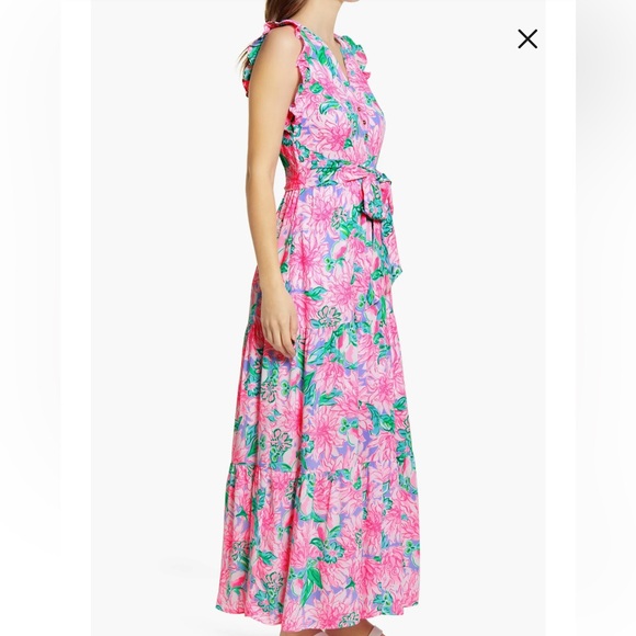 Lilly Pulitzer Dresses & Skirts - Lilly Pulitzer Destini Tie Waist Maxi Dress